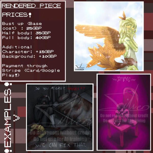 Rendered Piece Info